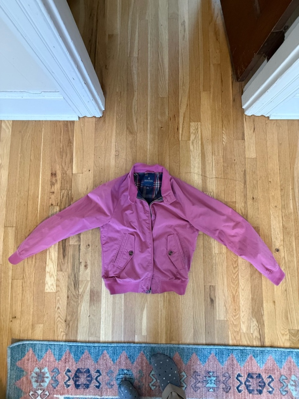 Brooks Brothers Retail Men’s Pink Harrington Jacket Small